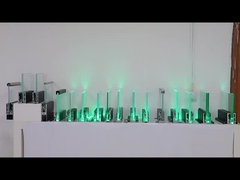 سهولة التثبيت الألومنيوم U قناة الزجاج الحاجز الحديث مع الضوء LED