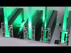 شرفة الزجاج الخارجي بالسترايد مع قناة ألومنيوم U الشكل