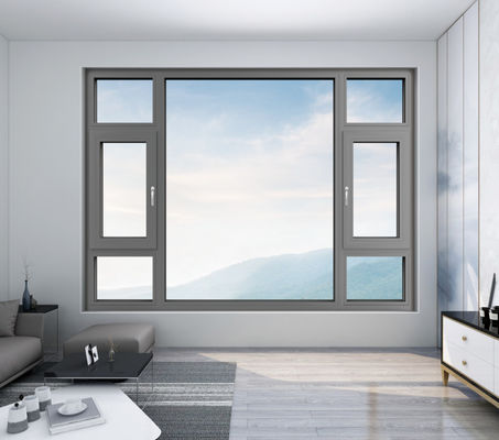 النوافذ المتأرجحة من الألومنيوم سهلة التنظيف ومقاومة للحرارة