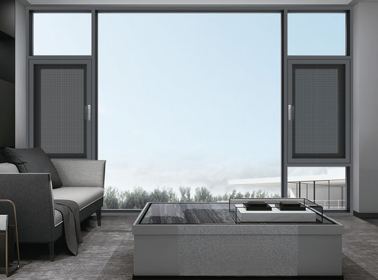 توفير الطاقة ألومنيوم نافذة هزازة الزجاج المقاوم إلى الخارج نافذة الزجاج