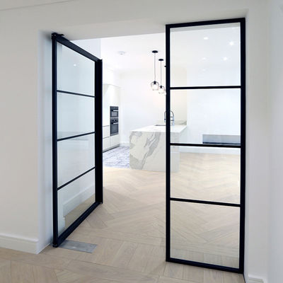 شرفة أطباق ألومنيوم مزدوجة الأبواب الزجاج المقاوم المصفوفة