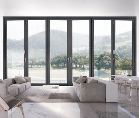 منزل قابلة للتخصيص الباب المنسحب من الألومنيوم الزجاج المصفوف مع مقفل المقبض