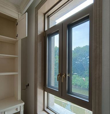 نافذة زجاجية زجاجية مزدوجة من الألومنيوم