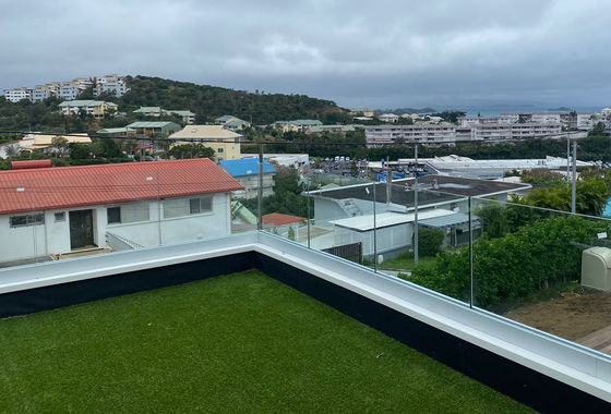 SGCC الزجاج المشدد U القناة الزجاجية الرصيف الهيكل المستقر ضوء LED