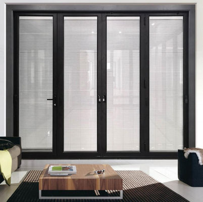 باب مطوي من الألومنيوم عالي الجودة مع عرض الإطار المخصص وعزل الصوت