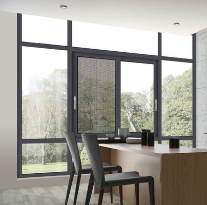 جودة  Powder Coated Aluminum Sliding Window Insect Protection Double Glazed Sliding Window مصنع