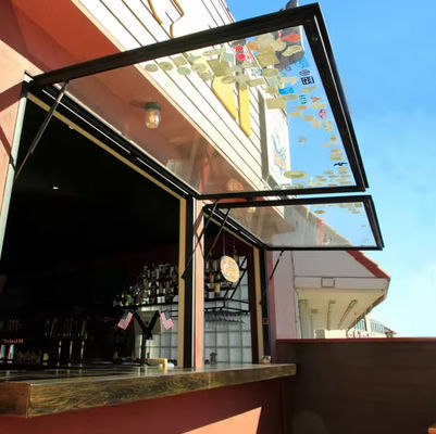 إطار الألومنيوم عالية الأمن الميل والانعطاف النافذة مع أمان واحد