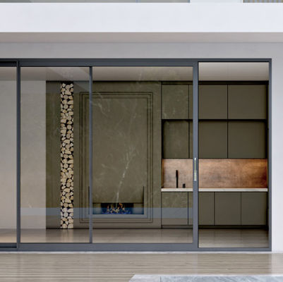 أبعاد مخصصة الباب المنزلق الألومنيوم الزجاج العازل الأبواب المنزلقة مزدوجة الزجاج