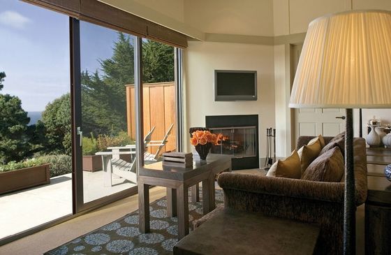 أبواب زجاجية زلقة من الألومنيوم القاسية القابلة للاستمرار نمط فتح أفقي