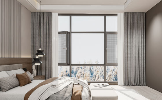 SZG توفير المساحة الألومنيوم إلى الخارج فتح النوافذ لزيادة تدفق الهواء