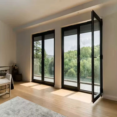 إطار الألومنيوم الثقيل الباب المتحرك الكسر الحراري صيانة سهلة