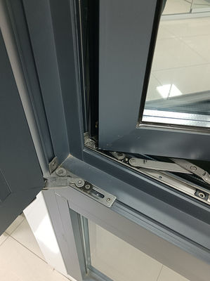 النافذة المتحركة من الألومنيوم السكنية سهلة التنظيف النافذة المفتوحة إلى الداخل