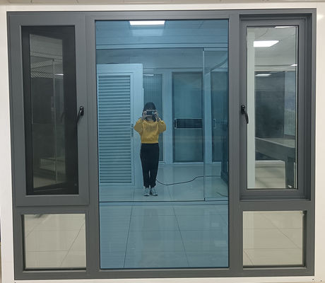 النافذة المتحركة من الألومنيوم السكنية سهلة التنظيف النافذة المفتوحة إلى الداخل
