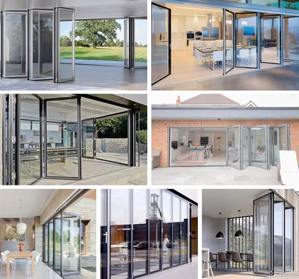 كفاءة الطاقة الباب المنسد من الألومنيوم الباب المنسد من الزجاج