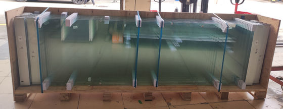 ألومنيوم إطار طيات الزجاج أبواب الفناء الأمن العالي مقاومة الأعاصير