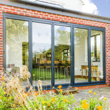 منزل قابلة للتخصيص الباب المنسحب من الألومنيوم الزجاج المصفوف مع مقفل المقبض