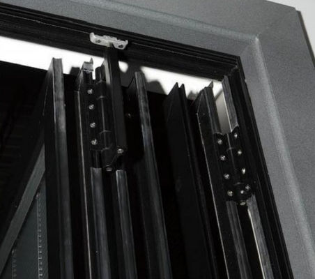 التشغيل السلس الباب المطوي الألومنيوم الثقيلة وظيفة الألومنيوم باب الأكورديون