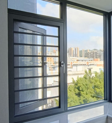 قابلة للتخصيص 1.2 ملم الزجاجات الألومنيوم النافذة المتحركة التصميم الحديث