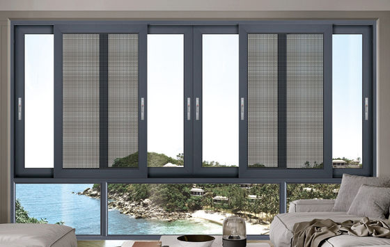 استبدال النافذة المنزلقة من الألومنيوم القابلة للتخصيص مع المصفوفة المشددة