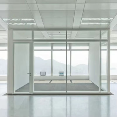 الحائط الزجاجي المعاصر المقاوم للصوت مع إطار الألومنيوم المطلي بالمسحوق