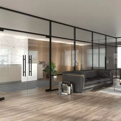 الحائط الزجاجي المعاصر المقاوم للصوت مع إطار الألومنيوم المطلي بالمسحوق