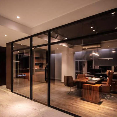 الزجاج التجاري بدون إطار جدران المكاتب الزجاج الملون القابل للتخصيص