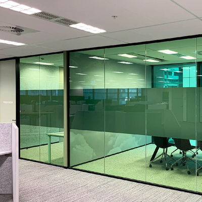 الزجاج التجاري بدون إطار جدران المكاتب الزجاج الملون القابل للتخصيص