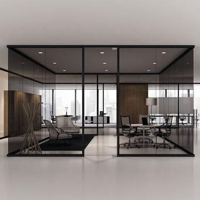 الزجاج الملون الملوّن الزجاج الداخلي الحواجز الزجاجية الاستخدام المنزلي مع إطار الألومنيوم