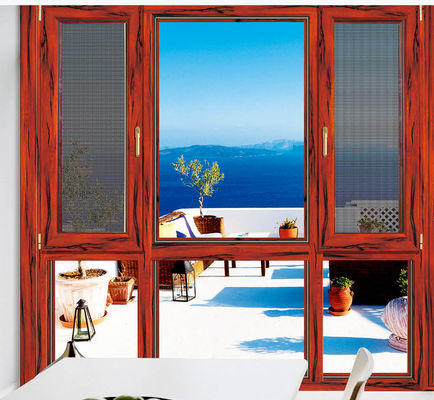 مقاومة الرياح إمالة الدوران النوافذ الألومنيوم قابلة للتعديل مع الزجاج المزدوج