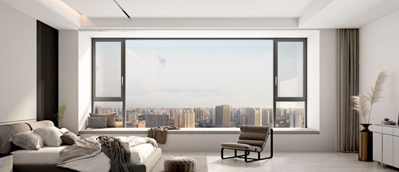 ألومنيوم مرن إمالة وتحويل النوافذ السلامة ألومنيوم استبدال النوافذ