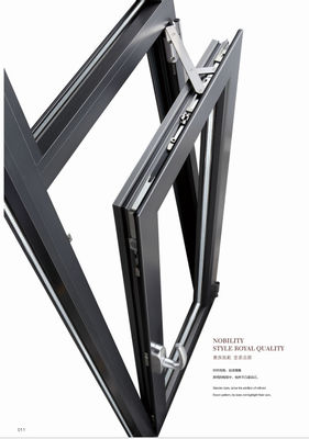 ألومنيوم قابلة للتخصيص الميل وتحويل النوافذ معطلة للصوت مع الزجاج العازل