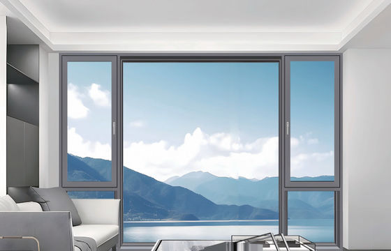 ألومنيوم قابلة للتخصيص الميل وتحويل النوافذ معطلة للصوت مع الزجاج العازل