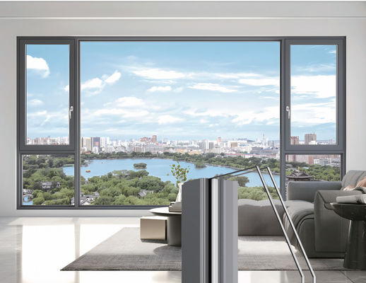 عازلة الميل الدوران ألومنيوم النوافذ توفير الطاقة وسهولة الصيانة