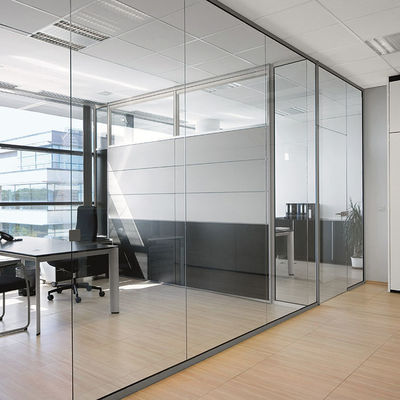 السلامة التجارية الحائط الزجاجي الداخلي الحائط الزجاجي الصوتي