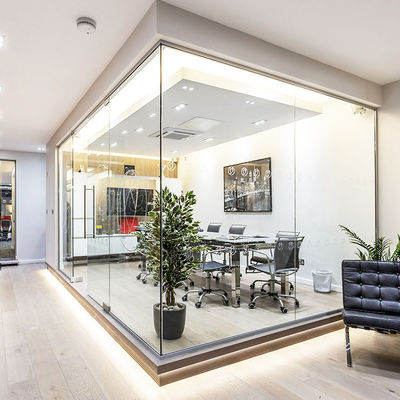 الألومنيوم الإطار الزجاجية المقصورة الجدران البعد مخصص مع الباب