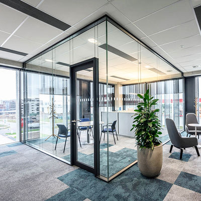 حائط الحائط الزجاجي الثقيل الأمن الحائط الزجاجي ذو الملف الدولي الألومنيوم