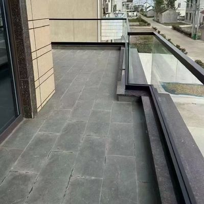 نظام الحواجز الزجاجية بدون إطار مع المقبض على سطح الزجاج