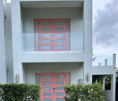 SZG U قناة بدون إطار 12 ملم شاشة شرفة الحواجز المباني السكنية