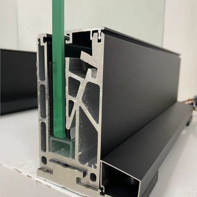 نظام قناة زجاج مقسى ثابت 800-1200 ملم مع درابزين ألومنيوم للسلامة والجاذبية الجمالية