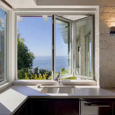 تحكم درجة الحرارة العزل الصوتي النوافذ مع سمك الزجاج قابلة للتخصيص الألومنيوم الفولاذ المقاوم للصدأ الزجاج