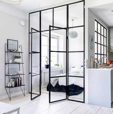 عازل المياه والصوت سبائك الألومنيوم الباب والنوافذ مع 1.4mm-3.0mm سمك الملف الشخصي