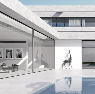 طريقة فتح المنزلق المنزلق للألومنيوم القابلة للتخصيص وسمك الإطار 1.2mm-2.2mm للاحتياجات المخصصة