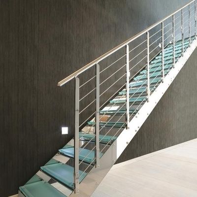 OEM / ODM مخصصة تصميم أنيق السلالم الزجاجية مع حواجز الزجاج والسيارة