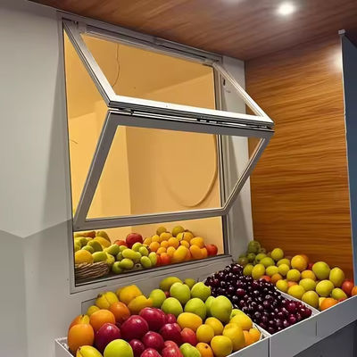 النوافذ المنسدلة من الألومنيوم مع العزل الصوتي الزجاج المزدوج والزجاج المقاوم الصلب