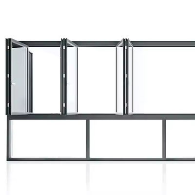 النافذة العمودية من الألومنيوم ذات الطاقة العالية مع الزجاج والإطار المخصص