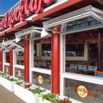 النافذة العمودية من الألومنيوم ذات الطاقة العالية مع الزجاج والإطار المخصص