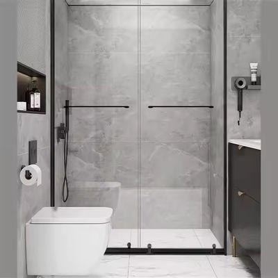 تصميم بدون إطار سهل التثبيت باب دش مزدوج الزجاج