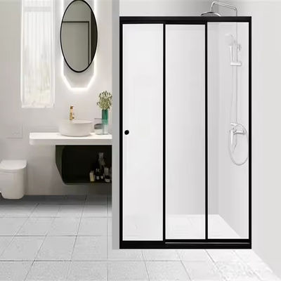 تصميم بدون إطار سهل التثبيت باب دش مزدوج الزجاج