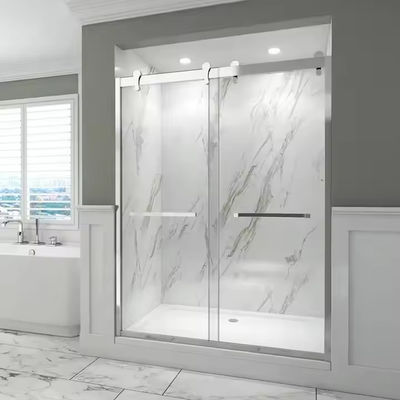 باب المرحاض المنزلق المقاوم للماء والمعزول في إطار من الفولاذ المقاوم للصدأ مع الزجاج