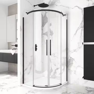حاجز زجاجي منزلق جانبي للحمام من الألومنيوم والزجاج والفولاذ المقاوم للصدأ وغرفة الاستحمام